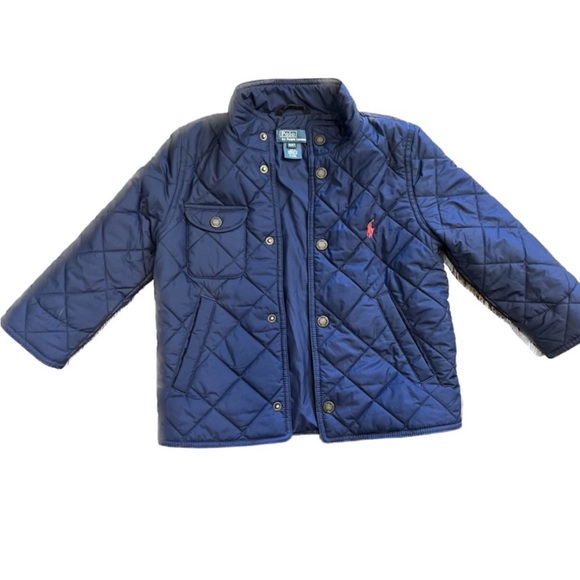 Polo by Ralph Lauren, Navy Blue Barn Jacket, 4T - Picture 2 of 5